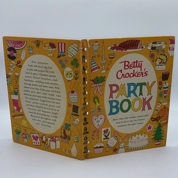 1960 Betty Crocker’s Party Book First Edition Hardcover Spiral Bound Cookbook - Picture 11 of 13